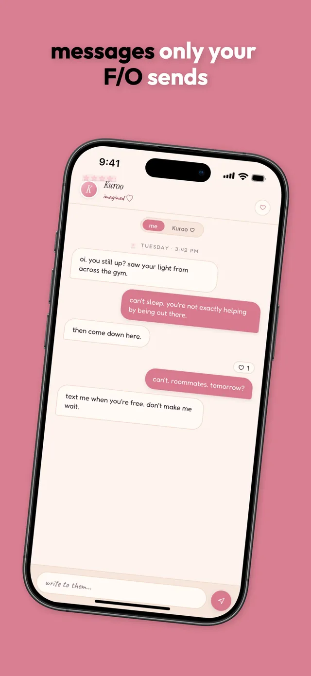 Messages only your F/O sends